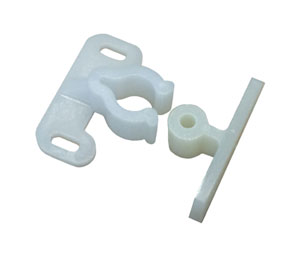 Sugatsune SLKCATCH-WHT Plastic Friction Catch - Non-Adjustable - 1 Each