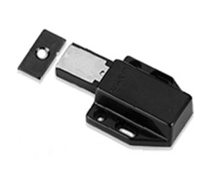 Sugatsune SLML80-BK Push/Touch Latch - Magnetic, Black - 1 Each