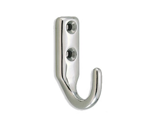 Sugatsune SLEL30 Utility Hook - Mirror Stainless Steel Finish, 44 lbs. Load Capacity, 2-9/64” Height