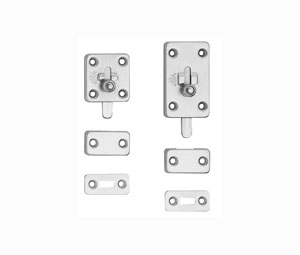 Sugatsune SLFL4-55 Cabinet Slide Bolt - Satin Stainless Finish, 2-11/64" Long - 1 Each