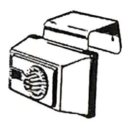 Supra 000604 KeySafe Dial Combination Over-The-Door Key Box- Black