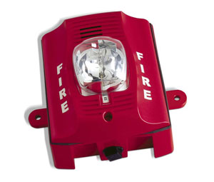 System Sensor P2RHK120 Notification Device - 120 VAC Horn/Strobe - Outdoor Rated w/ Back Box