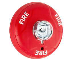 System Sensor SCRH SpectrAlert Ceiling Mount Strobe - Red - High Cd