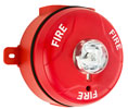System Sensor SCRK SpectrAlert® Advance Outdoor Strobe - Ceiling Mount - Red w/Back Box 