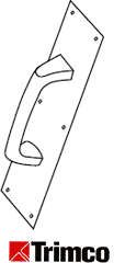 Trimco 1012-2 3.5" x 15" Pull Plate