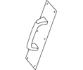 Trimco 1012-2 3.5" x 15" Pull Plate