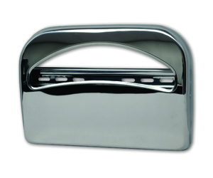 Palmer Fixture T142  BC 1/2 Fold Toilet Seat Cover Dispenser- Brush Chrome