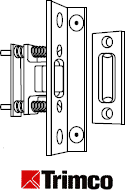 Trimco 1559BL Roller Latch with Angle Stop