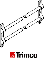 Trimco 1642 Two Bar Push Bar Set