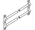 Trimco 1642 Two Bar Push Bar Set
