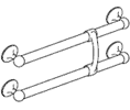 Trimco 1663 Push/Pull (4 Bar Set)