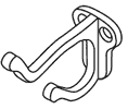 Trimco 3070-1 605 Polished Brass Coat & Hat Hook