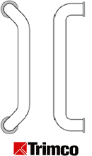 Trimco 7191-2 45 Degree Offset 10" CTC Door Pull