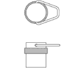 Trimco 7285CUST Floor Stop with Double Bail & Hook