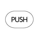 Trimco 757 PUSH Indicator Plate - Horizontal