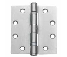 TA DH-SSBB179SQNRP454-US32D 4.5" x 4" Ball Bearing-Full Mortise-Non Rising Pin-Standard Weight Hinge-Satin Stainless Steel