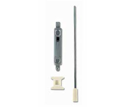 Global Door TH1100-FB1-AL Mortise Flush Bolt - 10" Rod - Aluminum Finish
