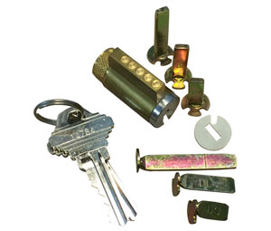 TA DL-6SC1KD-26D  Universal Knob/Lever Cylinder W/ Schlage C Keyway - Satin Chrome Finish