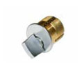 TA DL-CYLTA570-AL  Mortise Thumbturn Cylinder 1" Solid Brass - Aluminum Finish