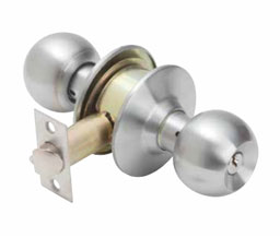 TA DL-ECB40-US3 Economy Grade 3 - Ball Knob Lockset - Privacy Function - Polished Brass Finish
