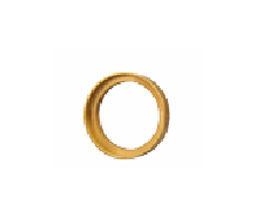TA DL-SBNRCR-US3 Extruded Ring 3/8" - Polished Brass Finish