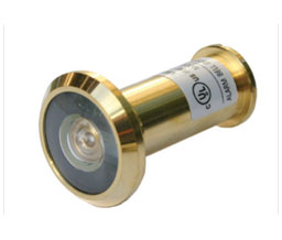TA GH-UL3315-US3  Solid Brass Door Viewer 200° - Polished Brass Finish