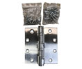 TA DH-SSBB168SQNRP545-US32D 5" x 4.5" Ball Bearing-Full Mortise-Non Rising Pin-Heavy Weight Hinge-Satin Stainless Steel