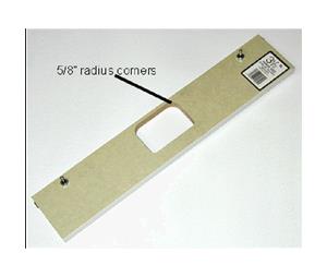 Templaco Comp. 351KF Templaco Comp. 351KF 3-1/2" 5/8" Radius Corner Hinge Template
