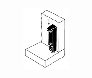 Titus TT4293BLK Double Door Cabinet Slide Bolt - 3” L x 1/2” W - 1 Each