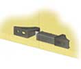 CompX TLDL200-BLK Black Double Door Latch - 1 Each