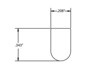 Tormax 140350-08 Threshold-Insert - 1 foot