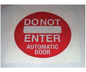 Tormax 141031 Exit - One Way Window Decal