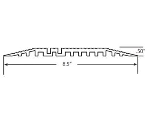Tormax US800966 Threshold - Double Beveled - 1 foot