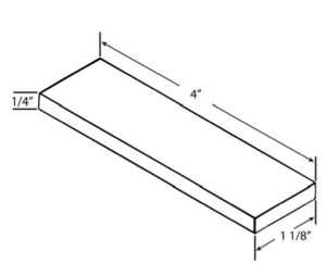 Tormax US801043 1/4" Transom Setting Block