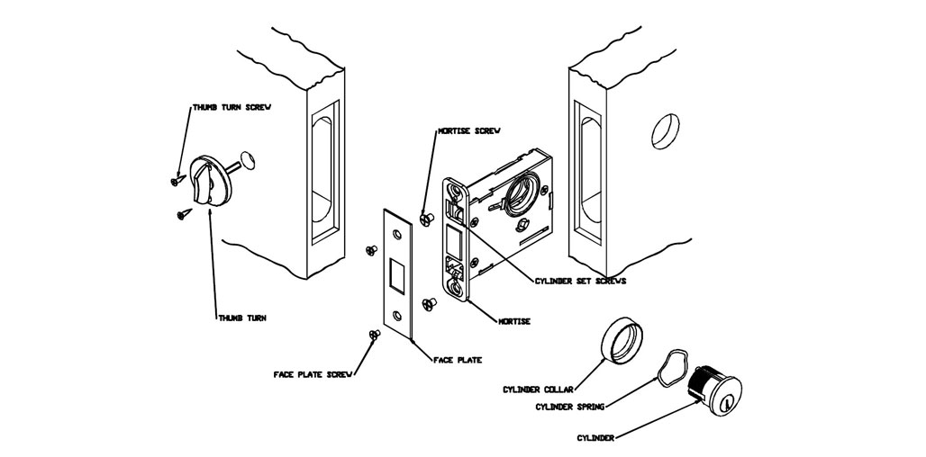 TownSteel DBM 16 US4 Double Cylinder Function Heavy Duty Auxiliary Mortise Deadbolt Lock Satin