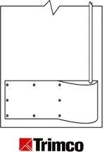 Trimco PG8002-1 2 Piece Latch Guard