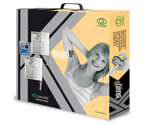 Comelit CYR-8173 Black/White Two-Family Bravokit Powercom Entrance Panel