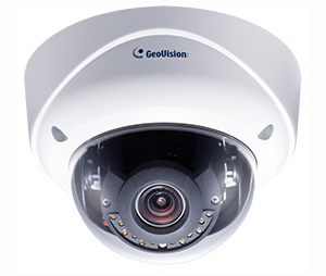 GeoVision Inc USA-88VD370000010 H.265 3MP 3-9mm Lens P-Iris, Super Low Lux, WDR Pro, IR Vandal Dome