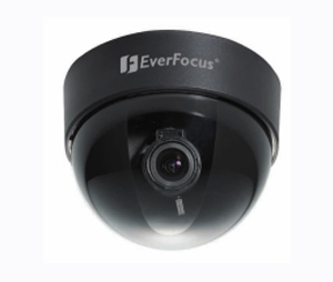 EverFocus EVE-ED200NB12 1/3" Indoor Color Mini Dome Camera, Black Base