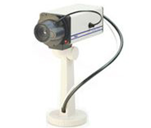 1801 Dummy Camera 800-T0813BAT  Simulated Security Camera Battery Operated LED