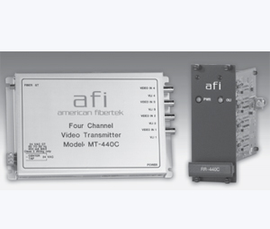 American Fibertek AMF-RT440C Single Fiber Four Channel FM Video System