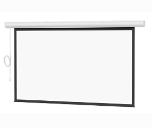 DA-LITE DAL-89722W Designer Contour Electrol with Integrated Infrared Remote