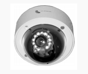 Golden State Instrument GSI-GS403IRVDC 12-LED Color Infrared Vandal-Resistant Dome Camera