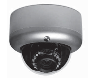 American Dynamics AMD-ADCI400D031 Illustra 400 IP Indoor Mini-Dome with Black Clear IR Illuminator NTSC