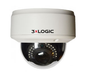 3xLOGIC IFA-VX3MD2RIAWD 3MP HD IP Vandal-Dome Camera with IR