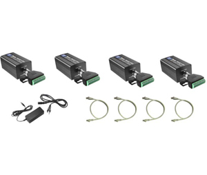 NVT NVT-NVEC1701UKIT3 Triple 60W Ethernet over 2-Wire Transmission System