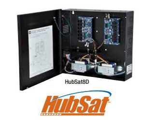 Altronix ALT-HUBSAT8D  Passive UTP Transceiver Hub with Integral Camera Power