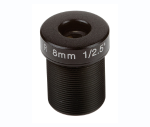 Axis Communications AXS-ACCLENSM128MMF1610PCS 8mm Megapixel Lens, F1.6 with M12 Thread and IR Filter for AXIS P39-R Series, 10 Pieces