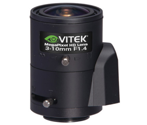 Vitek CCTV VIT-VTLMP310D 1/3" 3-10mm DC Auto Iris Lens