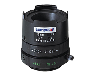 Computar CHU-H1214FICS 1/2" 12mm Monofocal, Manual Iris Lens